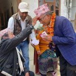 घरदैलो अभियानमा सूर्य ढकाललाई उत्साहपूर्ण जनसमर्थन