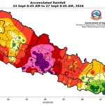 चार दिनदेखि निरन्तर वर्षा, लुम्बिनीका विभिन्न नदीमा सतर्कता तह पार